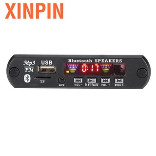 Xinpin Tfm01Bt+U-Dx บลูทูธ 5.0 หน้าจอ Fm Ape Flac โมดูลถอดรหัสหน้าจอ 4 สี Aux