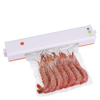 เครื่องซีลสูญญากาศ ปิดปากถุง Vacuum Sealer XINBAOLONG รุ่น HP-6001 พร้อมถุงแวคคั่ม 10 ใบ (สีขาวส้ม)