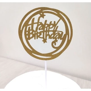 ป้ายปักเค้ก happy birthday( แบบกระดาษ) มีของพร้อมส่ง