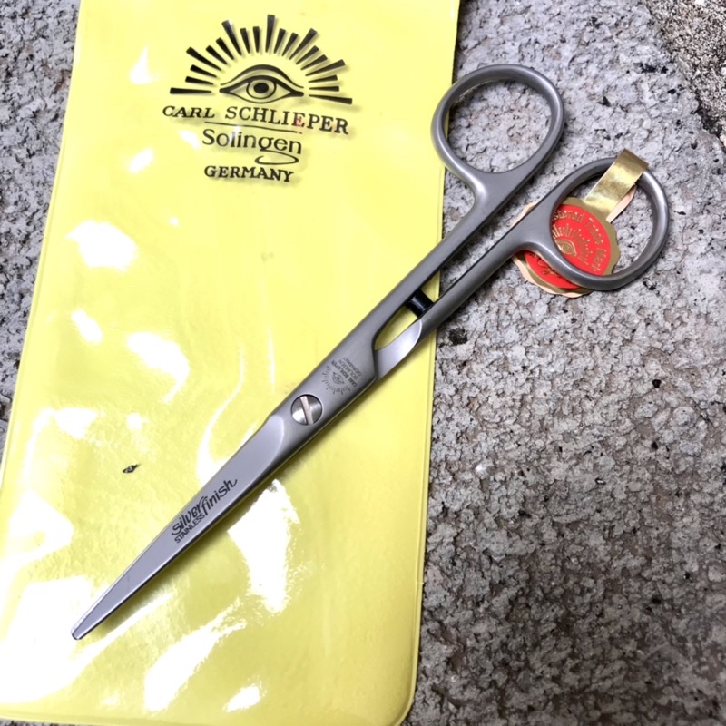 🇩🇪 HAIR SCISSOR (SILVER FINISHED) กรรไกรตัดผม ตราตา 5 นิ้ว แท้ 100% กรรไกรช่างตัดผม สเเตนเลส กาตา CARL SCHLIEPER GERMANY
