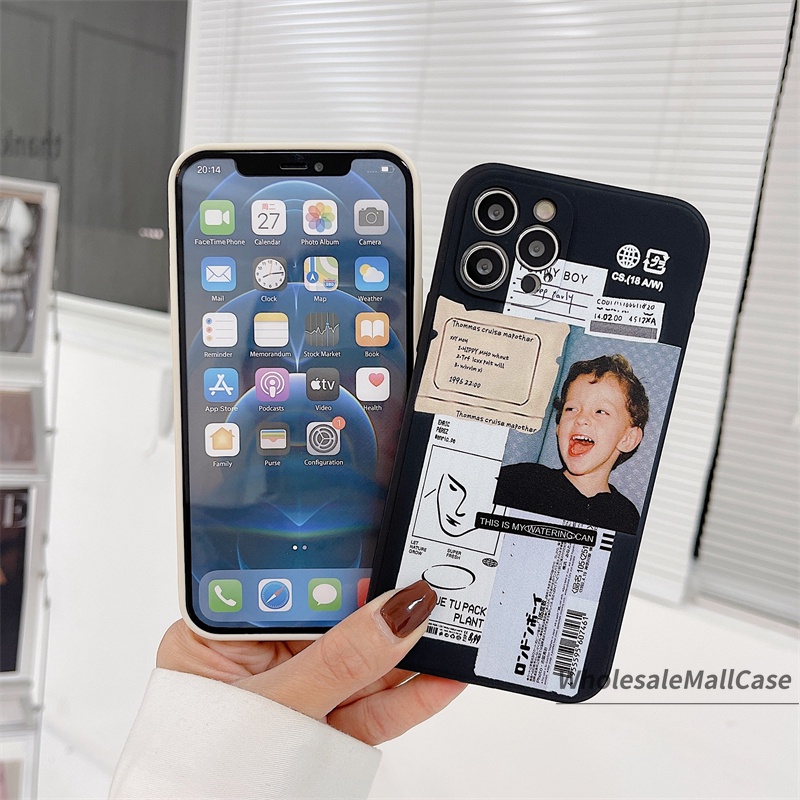 เคส ซิลิโคน Realme 5S 5 5i 6i C11 C20 C20 C15 C12 C11 2021 C21Y C25S C20A C17 7i C1 C2 C3 C3i Realme Narzo 20 10 Happy Boy Couple Shatter-resistant Mobile Phone Case #8
