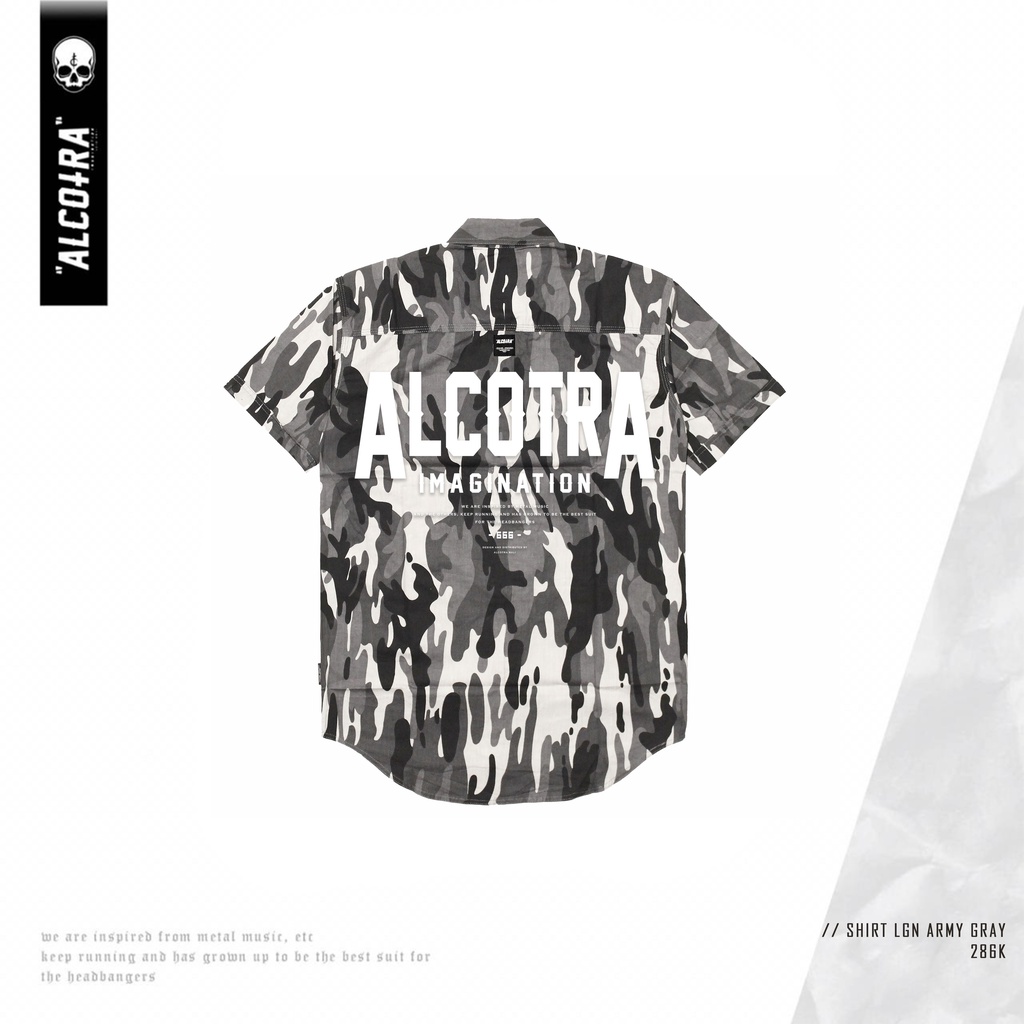 KAMEJA LGN ARMY GREY SHIRT // LEGEND ARMY GREY SHIRT // ALCOTRA ARMY SHIRT