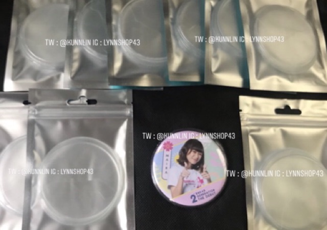 ลดเพิ่ม! ป้องกันรอย ถูกที่สุด!! ซองใส่เข็มกลัดจากญี่ปุ่น 1ชิ้น ขนาด 57mm ใส่เข็มกลัดได้ทุกวง(มีราคาส่ง)
