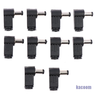 Ka 10 ชิ้น 2 . 1 มม. X 5 . 5 มม. Male Plug Right Angle L Jack Dc Power Tip อุปกรณ์ปลั๊กเชื่อมต่อ