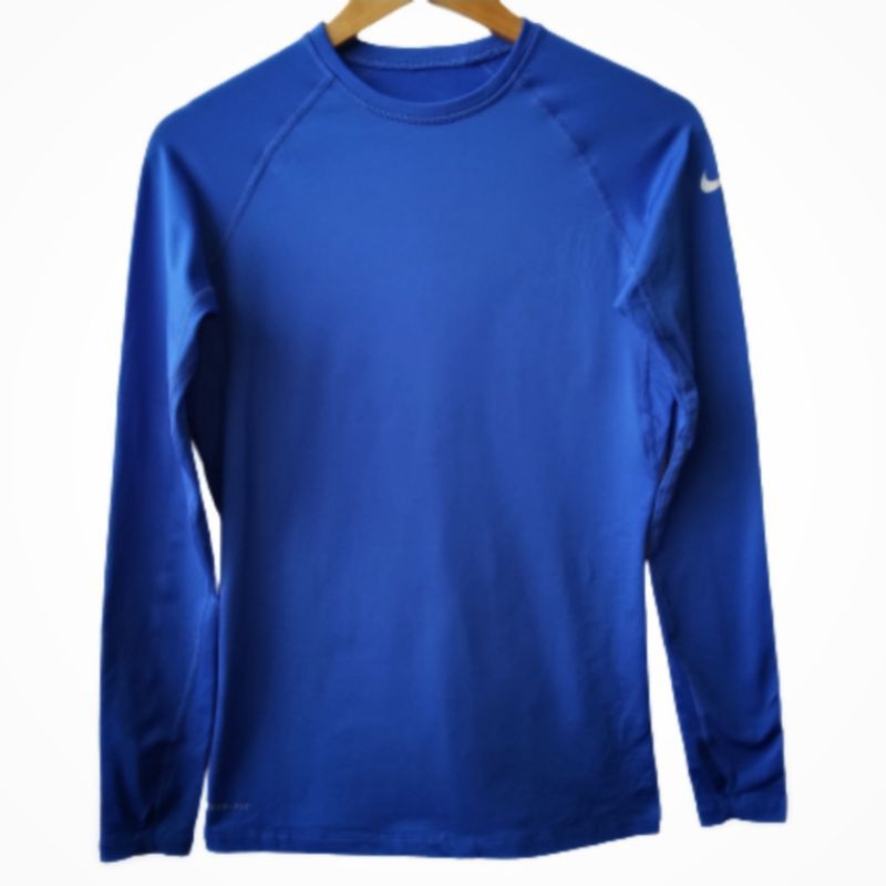 Nike เสื้อกีฬาผู้หญิงแขนยาว สีฟ้า ไซส์m