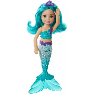 Barbie Dreamtopia Chelsea Mermaid Doll บาร์บี้นางเงือก เชลซี ขนาด 6.5 นิ้ว ผมสีเขียวน้ำทะเล รุ่น GJJ89