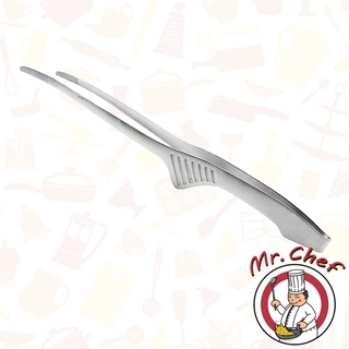 Mr.Chef [พร้อมส่ง] ที่คีบเนื้อ 9.5นิ้ว และ 11 นิ้ว สแตนเลส สำหรับ เนื้อย่าง อาหารทะเล ปิ้งย่าง แข็งแรง ทนทาน ไม่เกิดสนิม