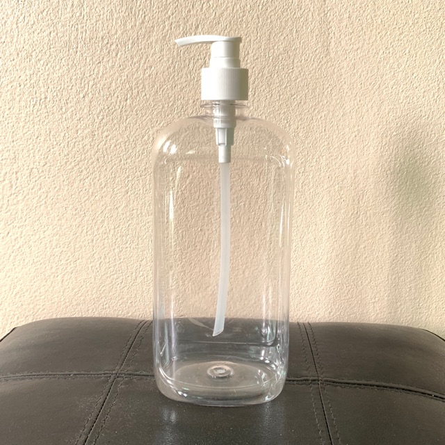 ขวด ขนาด 1000 ml (1 ลิตร)  พร้อมหัวปั๊ม / พร้อมหัวฟ๊อกกี้