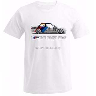 เสื้อยืดโอเวอร์ไซส์ขายดี เสื้อยืดลําลอง แขนสั้น พิมพ์ลาย I Am The Drift King Car Drift Fan E30 สไตล์ฮิปฮอป ของขวัญวันหยุ