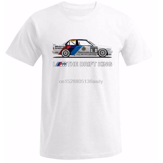 เสื้อยืดผ้าฝ้าย ขายดี เสื้อยืดลําลอง แขนสั้น พิมพ์ลาย I Am The Drift King Car Drift Fan E30 สไตล์ฮิปฮอป ของขวัญวันหยุด แ