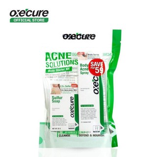 OXE CURE Acne Solutions Body Starter Kit อ๊อกซีเคียว แอคเน่ โซลูชั่น บอดี้ สตาร์ทเตอร์ คิท