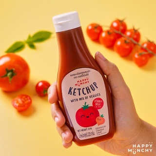 Ketchup for kid ซอสมะเขือเทศสำหรับเด็กหรือคนที่รักสุขภาพ Happy Munchy