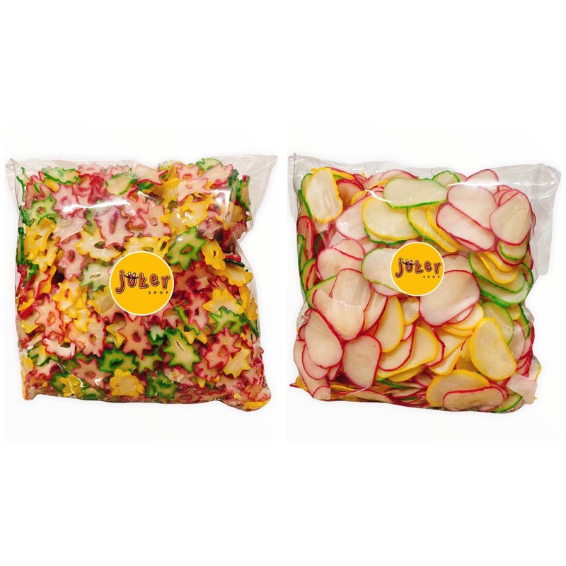 ข้าวเกรียบดอกไม้&สายรุ้ง น้ำหนัก 250/500/1000 กรัม ถูกสุดๆๆ**มีราคาส่งถุง5โลถูกกว่า**