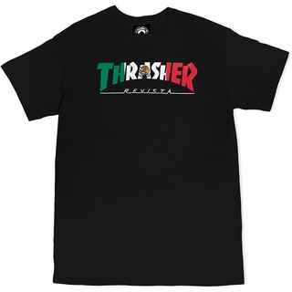 เสื้อยืด พิมพ์ลาย Skate Thrasher Mexican Revista