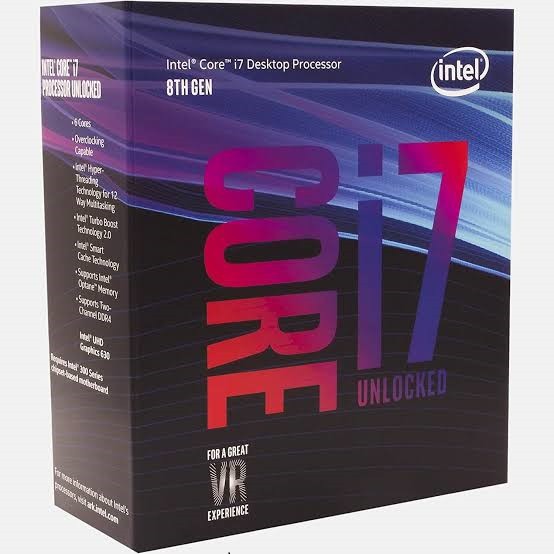 CPU สินค้าใหม่(ซีพียู) INTEL 1151 Intel core I7-8700K 3.7 GHz (WITHOUT CPU COOLER)  สินค้าใหม่ ประกัน 3 ปีค่ะ