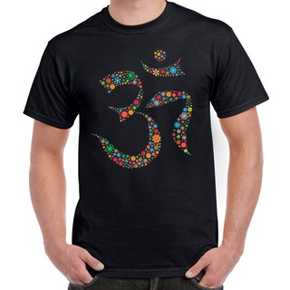 เสื้อยืด พิมพ์ลายสัญลักษณ์ดอกไม้ Hindu Yogaer แฟชั่นสําหรับผู้ชาย