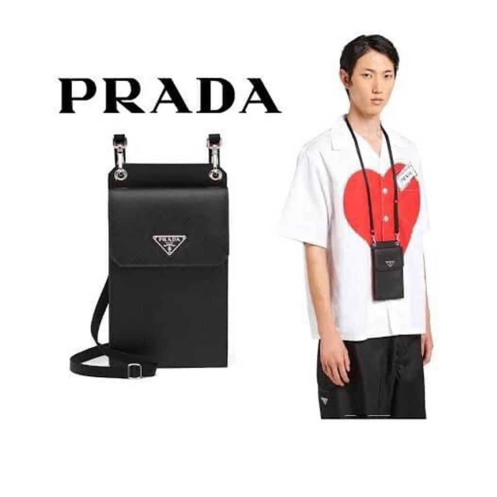 กระเป๋าใส่โทรศัพท์ Prada  iphone  Full set box งานเทียบแท้