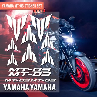 ชุดสติกเกอร์โลโก้ Yamaha MT 03 MT03