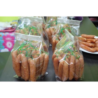 กุนเชียงหมู สูตรไม่ผสมแป้ง ขนาดบรรจุ 750 กรัม 20 ชิ้น/แพค ราคา 250 บาท