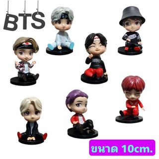 โมเดล วง BTS เซ็ท7ตัว ท่านั่ง ขนาด10cm.