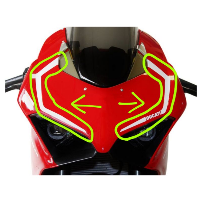 สายสติ๊กเกอร์ Ducati V4 V4S V2 หน้า/หลัง