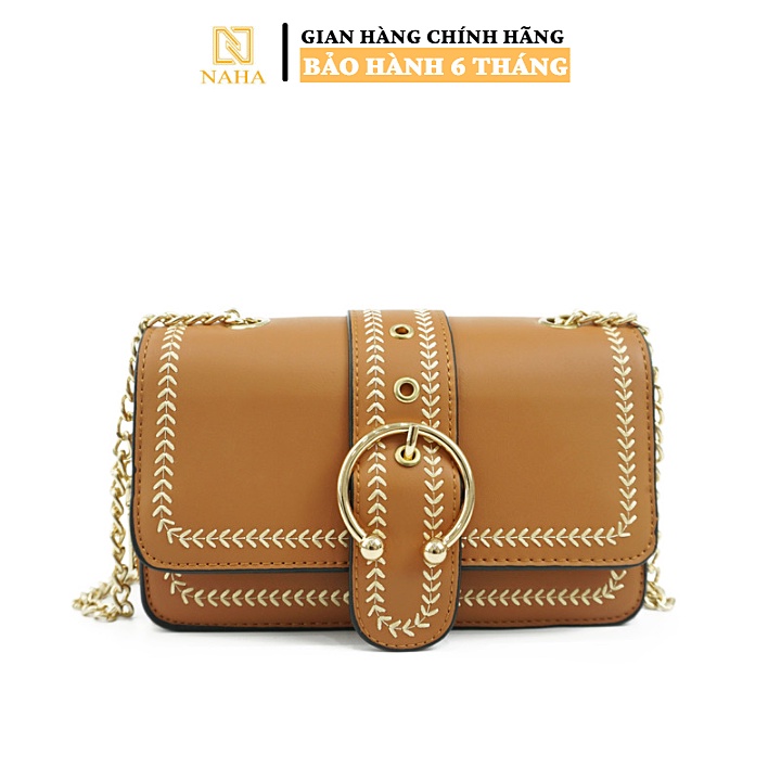 กระเป๋าสะพายข้างหลายช่องสะดวกของผู้หญิง NAHA NH053