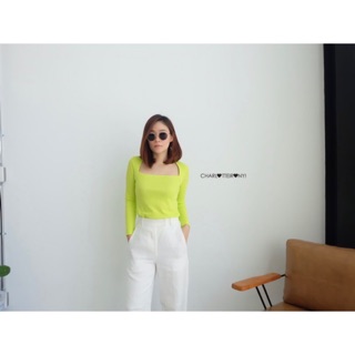 Crop top cotton spandex เสื้อแขนยาว เนื้อดี ทรงสวย ใส่ได้ตลอด