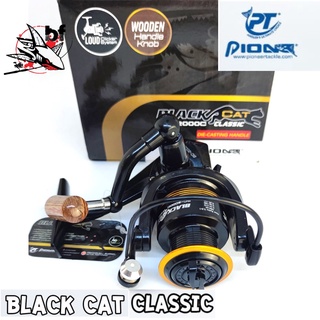 BPFSEP45 ลด45.-รอกสปินนิ่ง PIONEERรอกสปินนิ่ง PIONEER BLACK CAT CLASSIC (สีดำทอง)