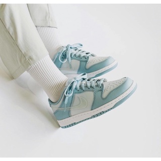 (พร้อมส่ง ของแท้100%) NIKE DUNK LOW “AURA BLUE” CLEAR SWOOSH