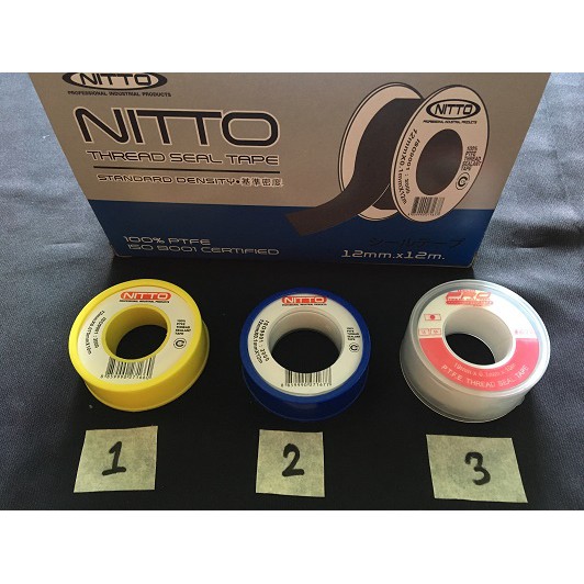 NITTO PRO THREAD SEALANT TAPE PTFE 100 % JAPAN เทปพันเกลียวอย่างดีนิ่มเหนียวไม่แข็ง