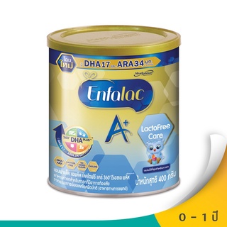  ENFALAC เอนฟาแล็ค นมผงสำหรับเด็ก ช่วงวัยที่ 1 เอพลัส แล็คโตฟรี แคร์ 400 กรัม เก็บเงินปลายทาง