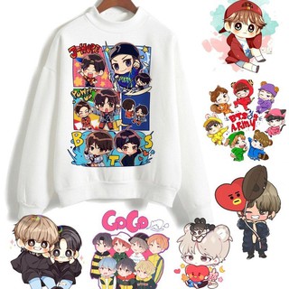 new sweater bts kpop k pop woman แบบสวมหัว เสื้อกันหนาวแขนยาว เสื้อกันหนาวแขนยาวแบบสวมหัวแฟชั่นสตรี  เสื้อกันหนาวแบบมีฮู