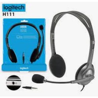 Logitech H111 Stereo Headset Singlepin (หูฟัง) Jack 3.5 MM (Jack เดี่ยว) ของแท้