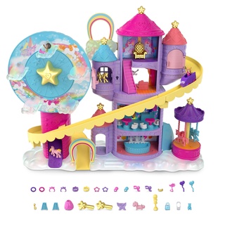 Polly Pocket Rainbow Funland ตุ๊กตาจิ๋ว พอลลี่ พ็อกเก็ต สวนสนุกสายรุ้ง รุ่น GYK44