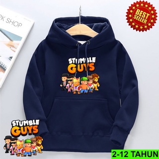 เสื้อแจ็กเก็ตกันหนาว มีฮู้ด ลายเกม STUMBLE GUYS สําหรับเด็กผู้ชาย ผู้หญิง อายุ 2 3 4 5 6 7 8 9 10 11 12 ปี