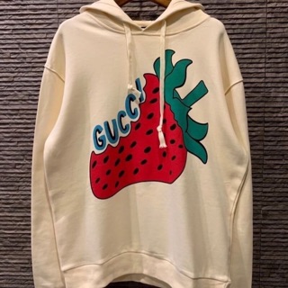 เสื้อแขนยาวGG strawberry print hoodie