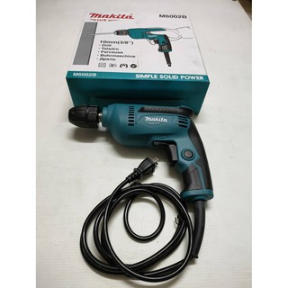 สว่านไฟฟ้า Makita รุ่น M6002B (ปรับรอบได้ | ซ้าย-ขวา | 450 วัตต์) **รับประกันของแท้ 100% ทุกตัว**