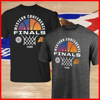 [COD]GILDAN เสื้อยืด พิมพ์ลาย Phoenix Suns &amp; Clippers Nba 2022 Playoffs Wern Conference Finals สําหรับผู้ชายS-5XL