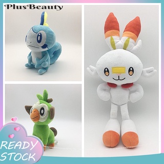 pluscloth Cute Pokemon Grookey Sobble Soft Stuffed Plush Doll Sofa Bed Decor Kids Toy