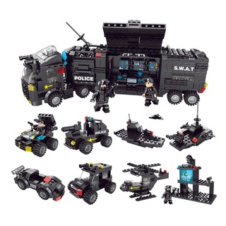 minGDi® ชุดตัวต่อ LEGO ตำรวจกองร้อย Regimental Police 8 in 1 (80 - 680 ชิ้น ) 8 กล่องเล็ก = 1 กล่องใหญ่