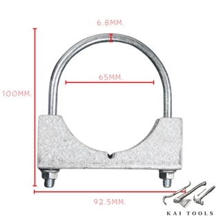 ยูโบลท์+ประกับ ยูโบลท์ประกับ U-Bolt Clamp เหล็กรัดท่อ (ยูแคล้ม) ยึดจับท่อ