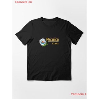 เสื้อยืดผ้าฝ้ายพิมพ์ลายขายดีBest Buy Cerveza Pacifico Drink Essential T-Shirt เสื้อยืดพิมลาย เสื้อยืดผู้หญิง เสื้อยืดผู้