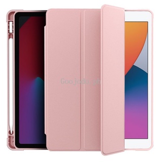 เคสแท็บเล็ตหนัง ซิลิโคน กันกระแทก พร้อมช่องใส่ปากกา สําหรับ IPad air 3 2019 IPad 10.2 2018 9.7 นิ้ว air Mini 5 2017