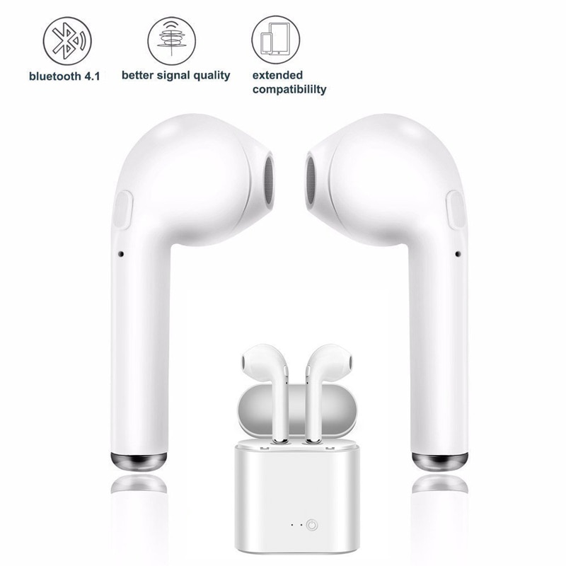 I7s tws หูฟังไร้สาย บลูทูธ 5.0 หูฟังกีฬา ชุดหูฟัง พร้อมไมโครโฟน กล่องชาร์จ หูฟัง สําหรับสมาร์ทโฟนทุกรุ่น