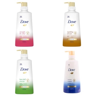 (มีให้เลือก 4 สูตร) Dove Shampoo โดฟ ผลิตภัณฑ์แชมพูสระผม ขนาด 450 มล.