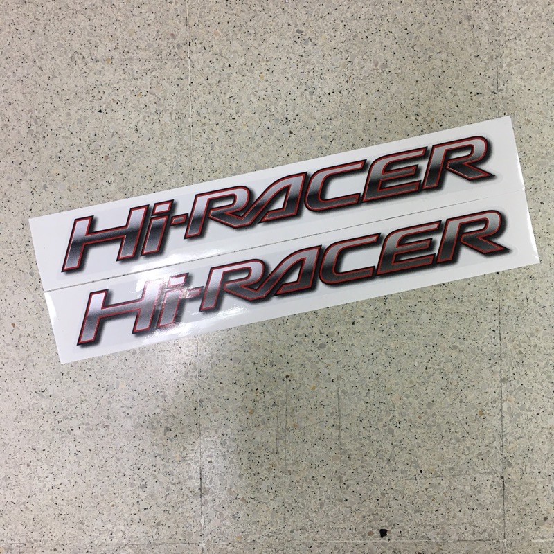 สติ๊กเกอร์ Hi-RACER ติดข้างท้ายกระบะ MAZDA BT-50 ราคาต่อชุด 2 ชิ้น