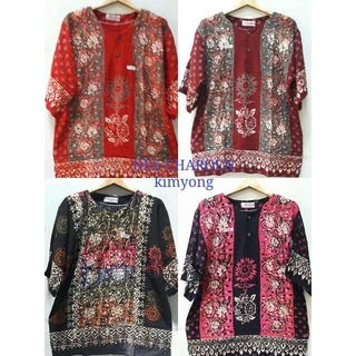 เสื้ออินโดนีเซียแท้ ผ้าบาติกคอกลมแขนสั้นไซส์ใหญ่พิเศษรอบอก46"-50"จัมโบ้(ญ/ช)ใส่ได้ใส่เย็นสบายสุดคุ้ม