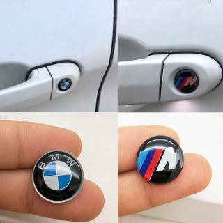 สติกเกอร์โลโก้ M อลูมิเนียมอัลลอย ขนาด 15 มม. สําหรับติดตกแต่งประตูรถยนต์ BMW F25 E71 X1 X2 X5 X3 2 4 ชิ้น