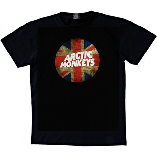 เสื้อวง Arctic Monkeys am Rock Band UK Flag Men T-Shirt