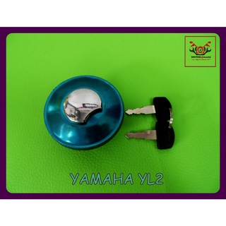 YAMAHA YL2 FUEL TANK CAP "CHROME" with KEY SET // ฝาถังน้ำมัน ชุบโครเมี่ยม พร้อม ลูกกุญแจ สินค้าคุณภาพดี